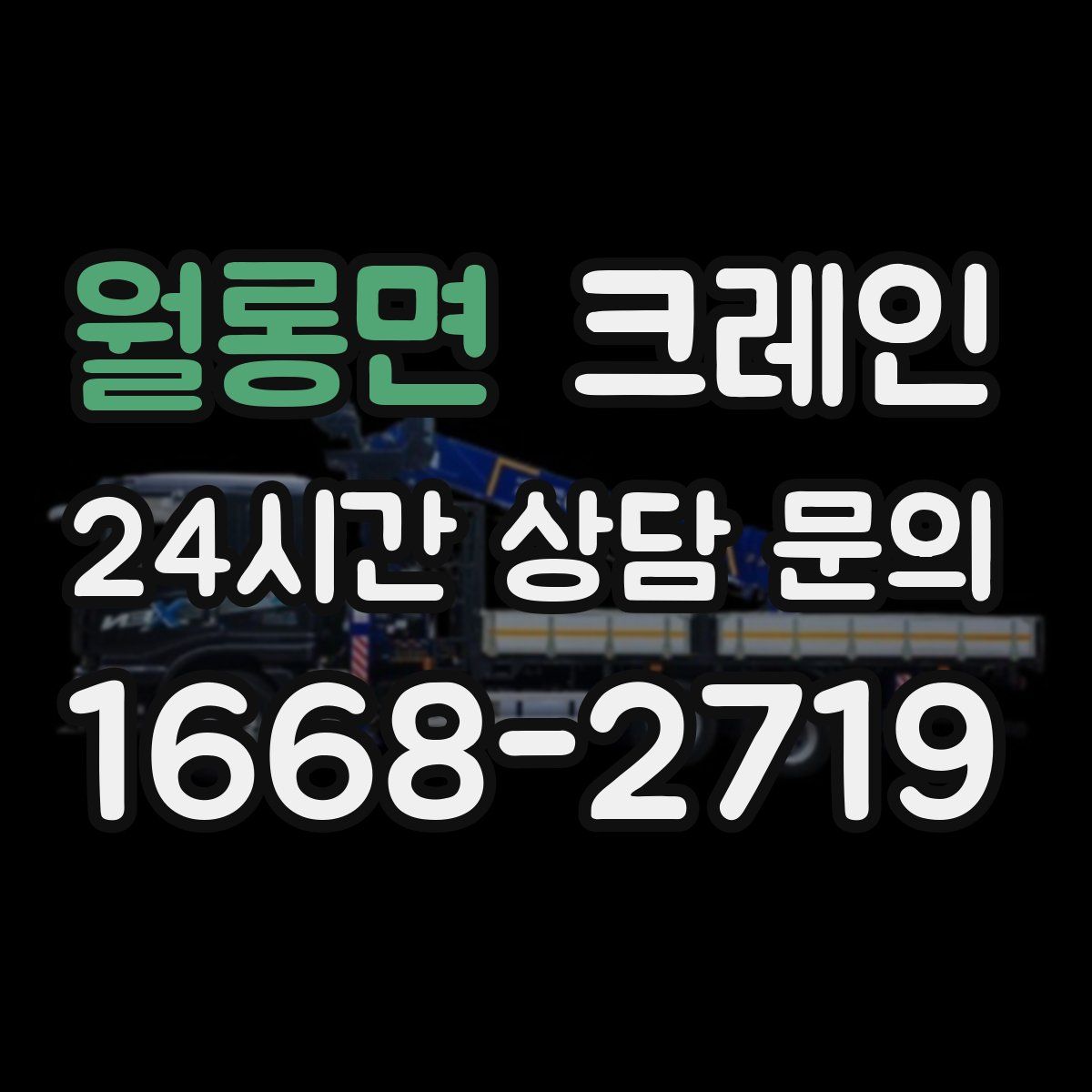 월롱면 카고 크레인
