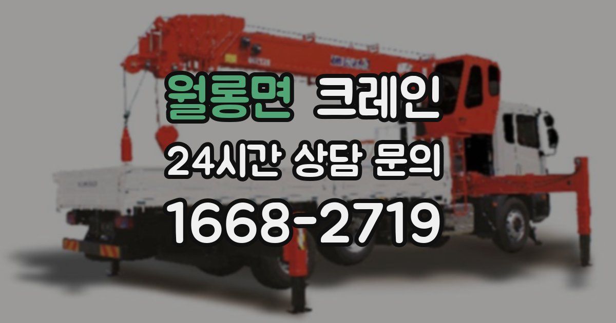 월롱면 크레인