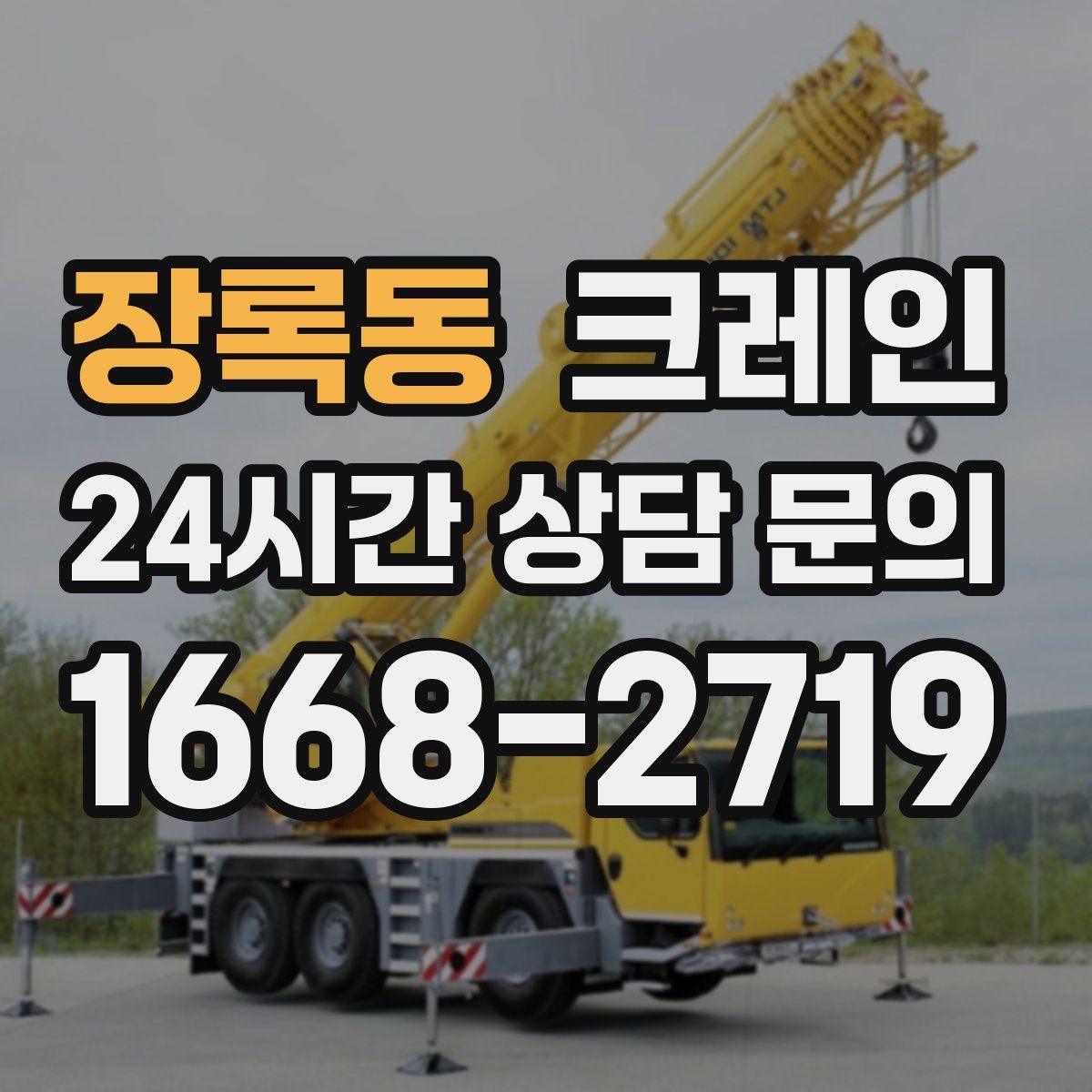 장록동 카고 크레인