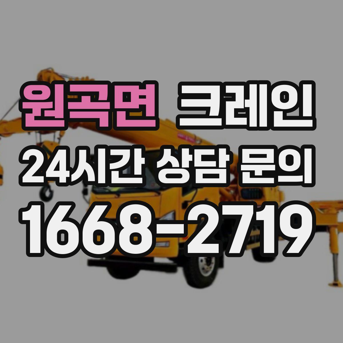 원곡면 카고 크레인