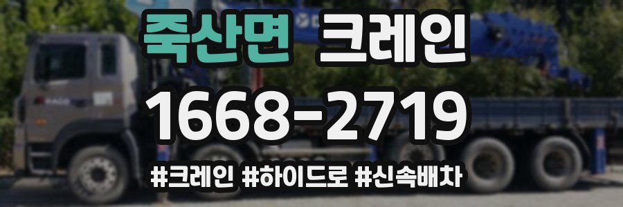 죽산면 크레인 작업