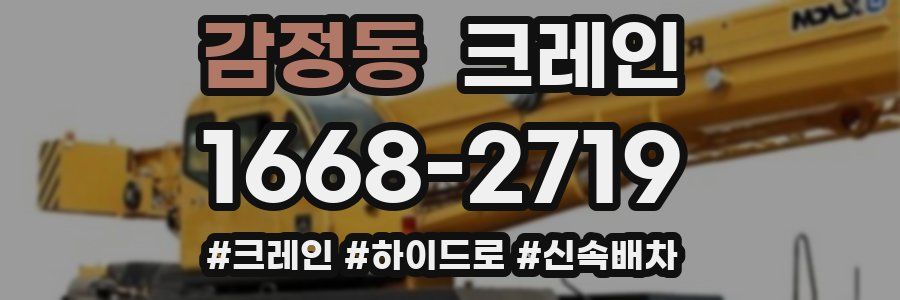감정동 크레인 작업