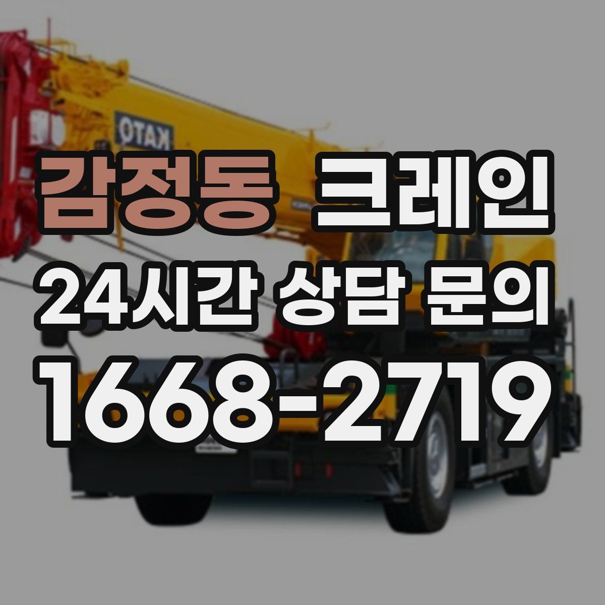 감정동 카고 크레인