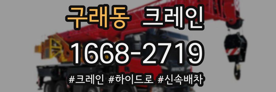 구래동 크레인 작업