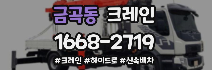 금곡동 크레인 작업