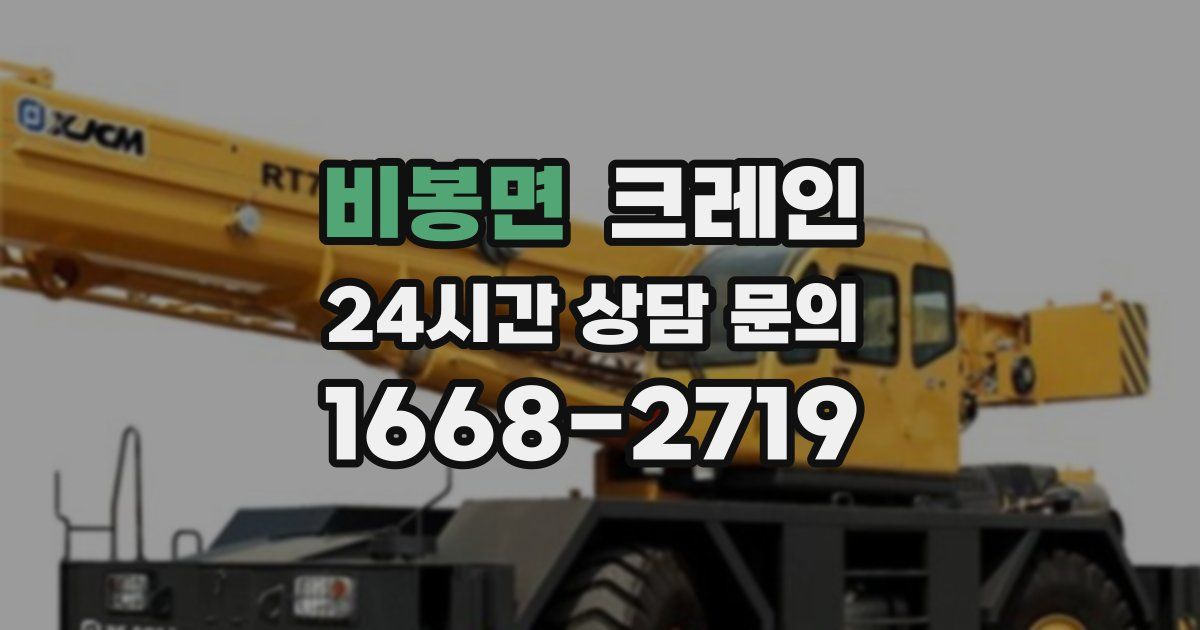 비봉면 크레인