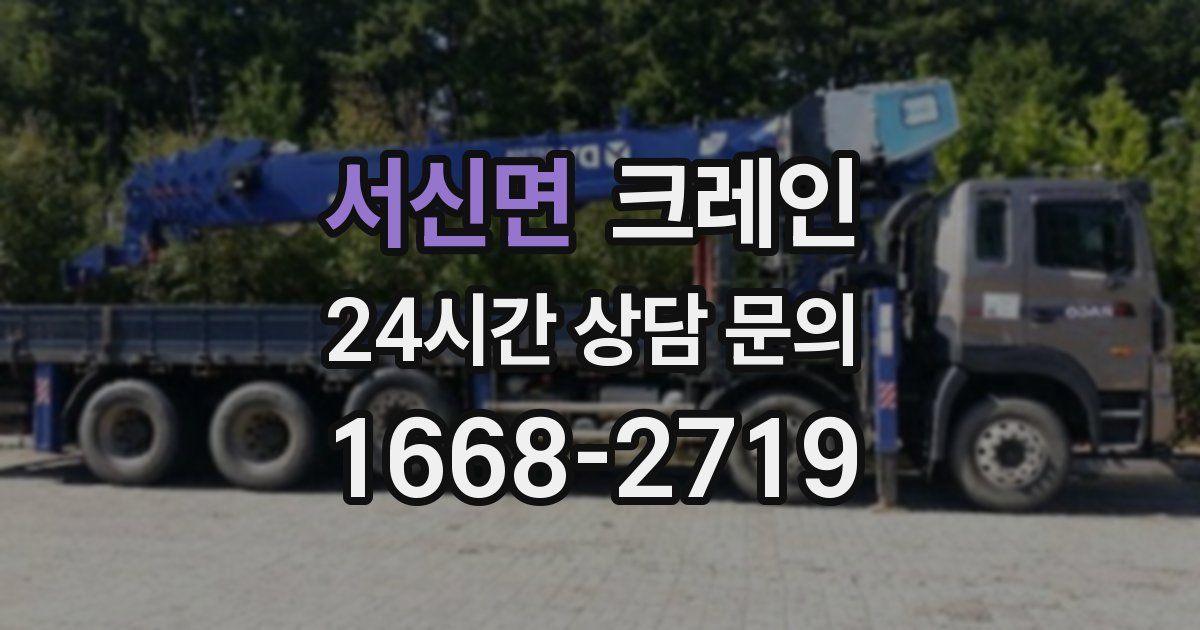 서신면 크레인