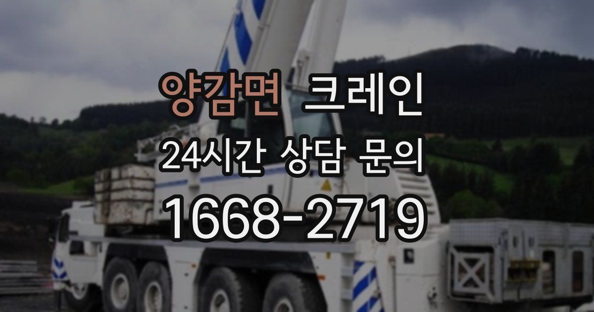 양감면 크레인