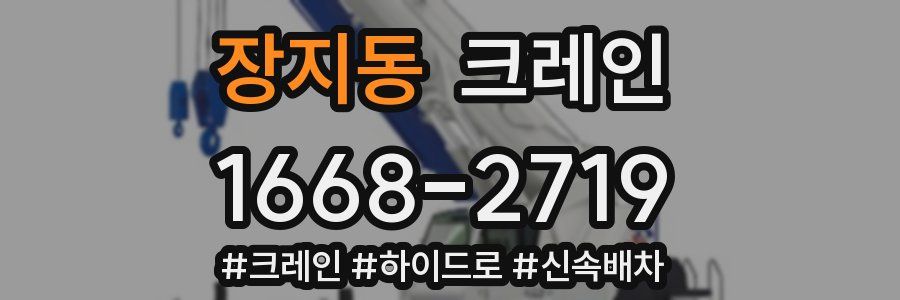 장지동 크레인 작업
