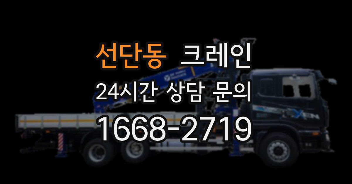 선단동 크레인