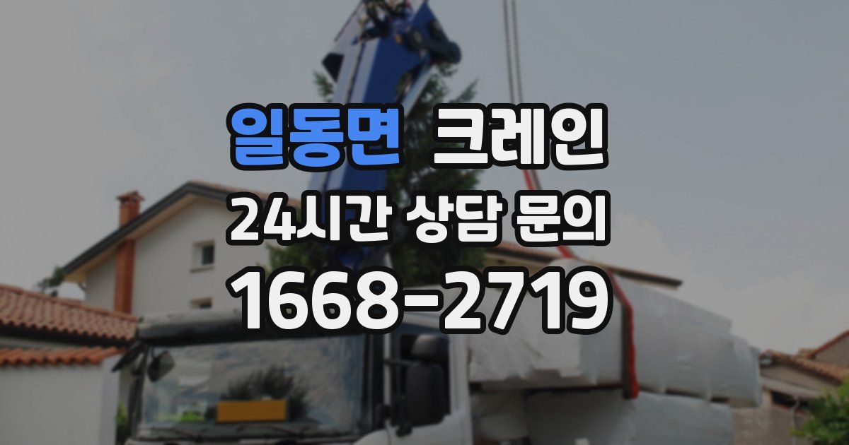 일동면 크레인