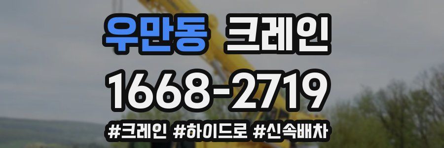 우만동 크레인 작업