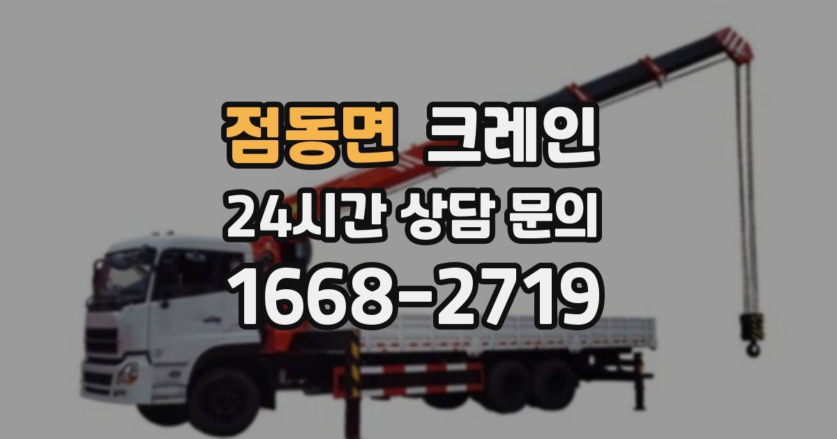 점동면 크레인