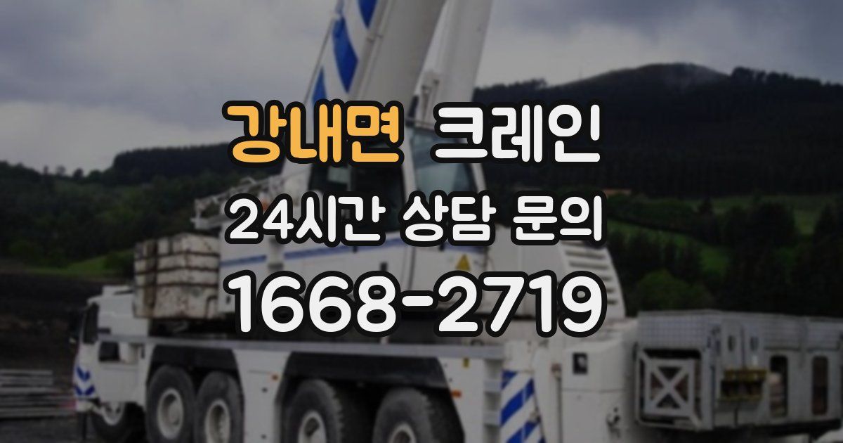 강내면 크레인
