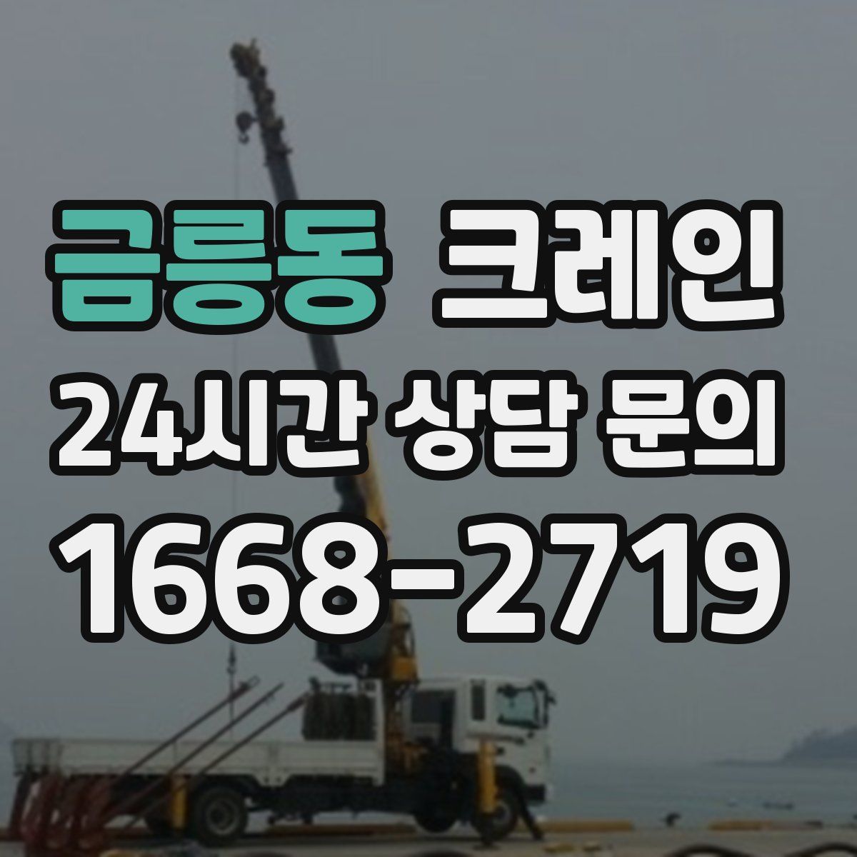 금릉동 카고 크레인