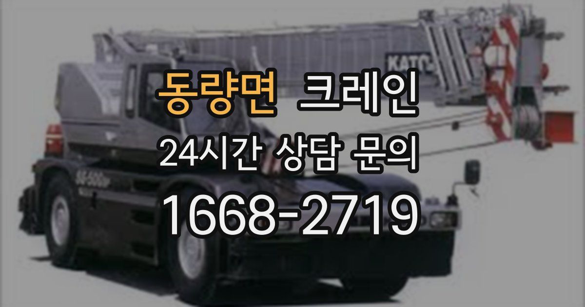 동량면 크레인