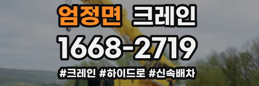 엄정면 크레인 작업