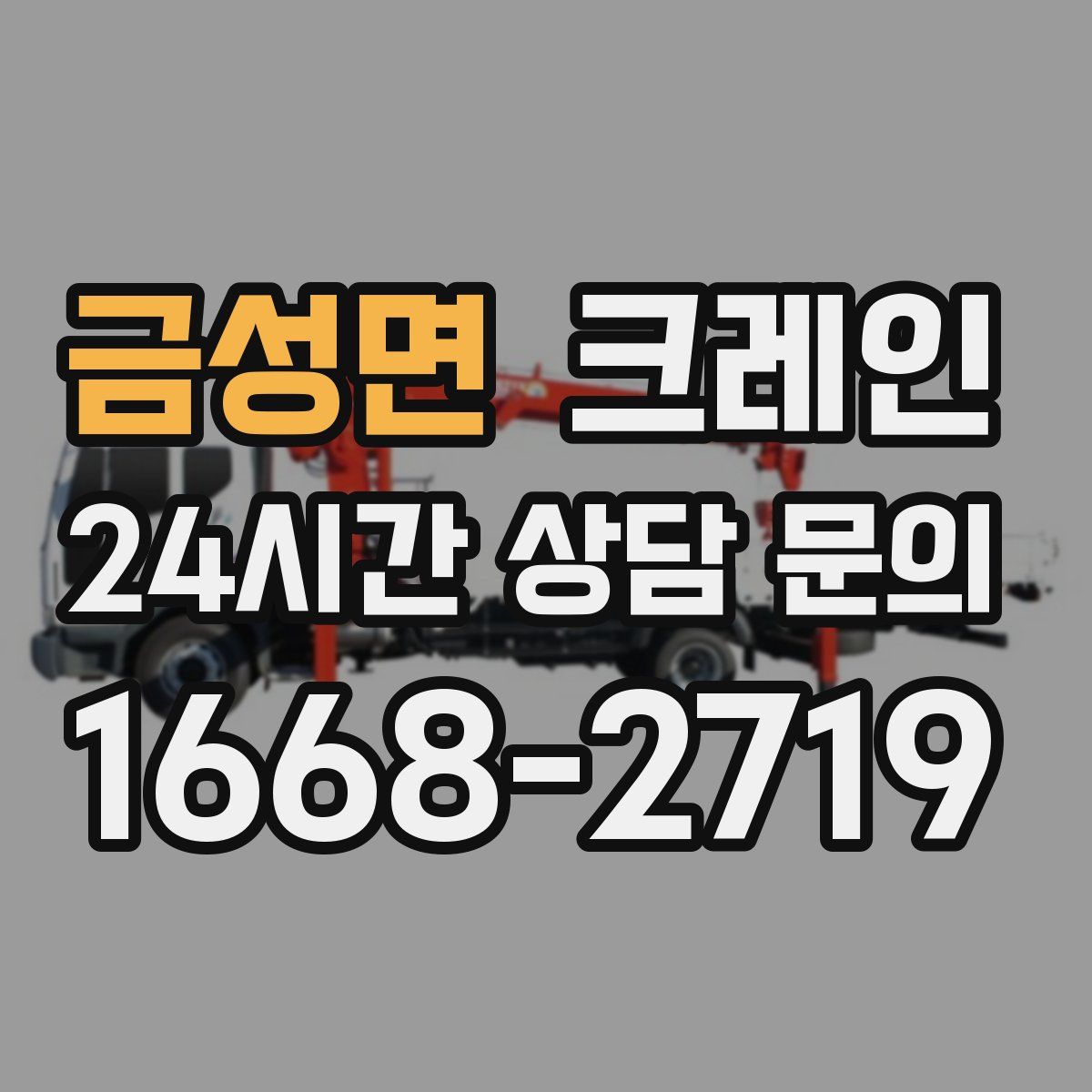 금성면 카고 크레인