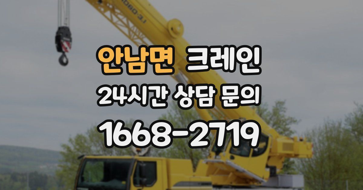 안남면 크레인