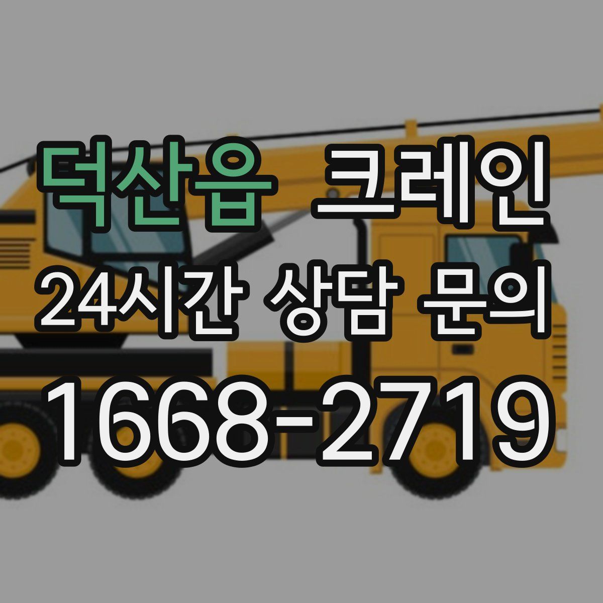 덕산읍 카고 크레인