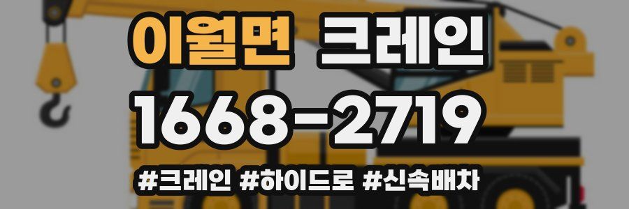 이월면 크레인 작업