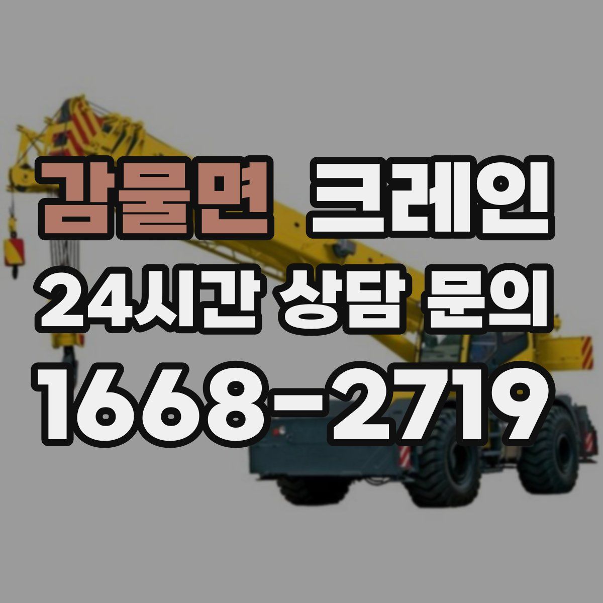 감물면 카고 크레인