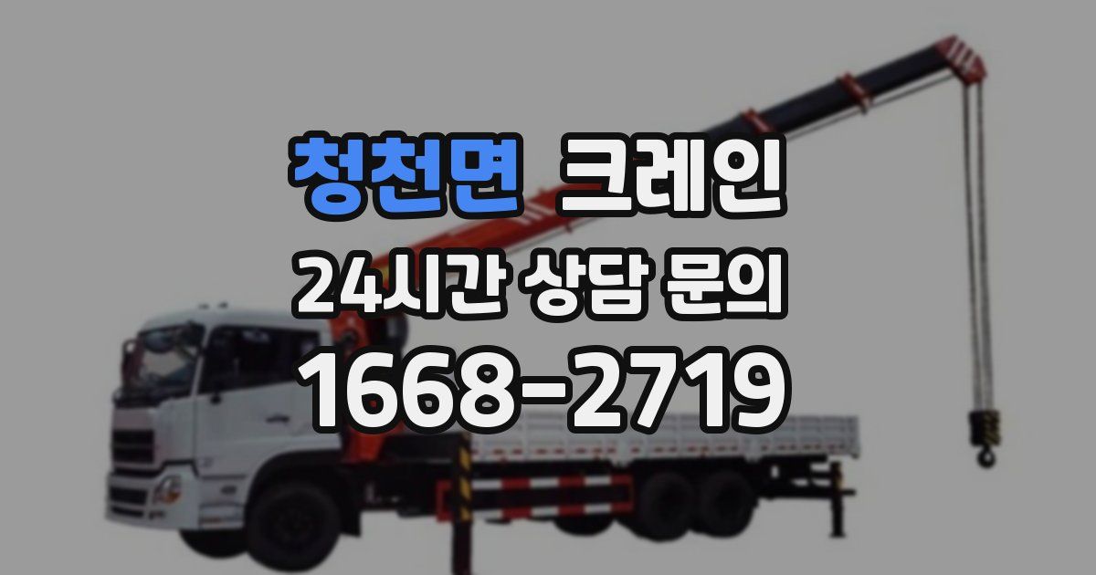 청천면 크레인