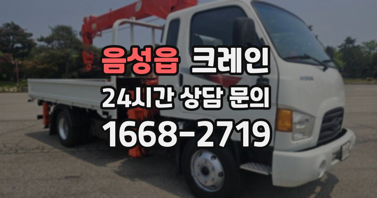 음성읍 크레인