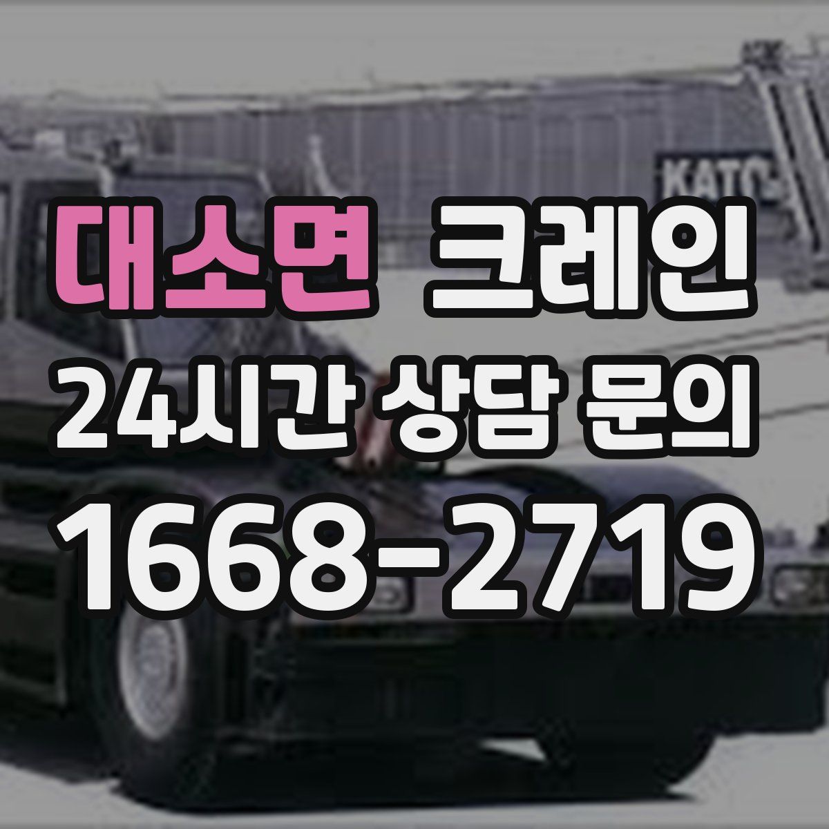 대소면 카고 크레인