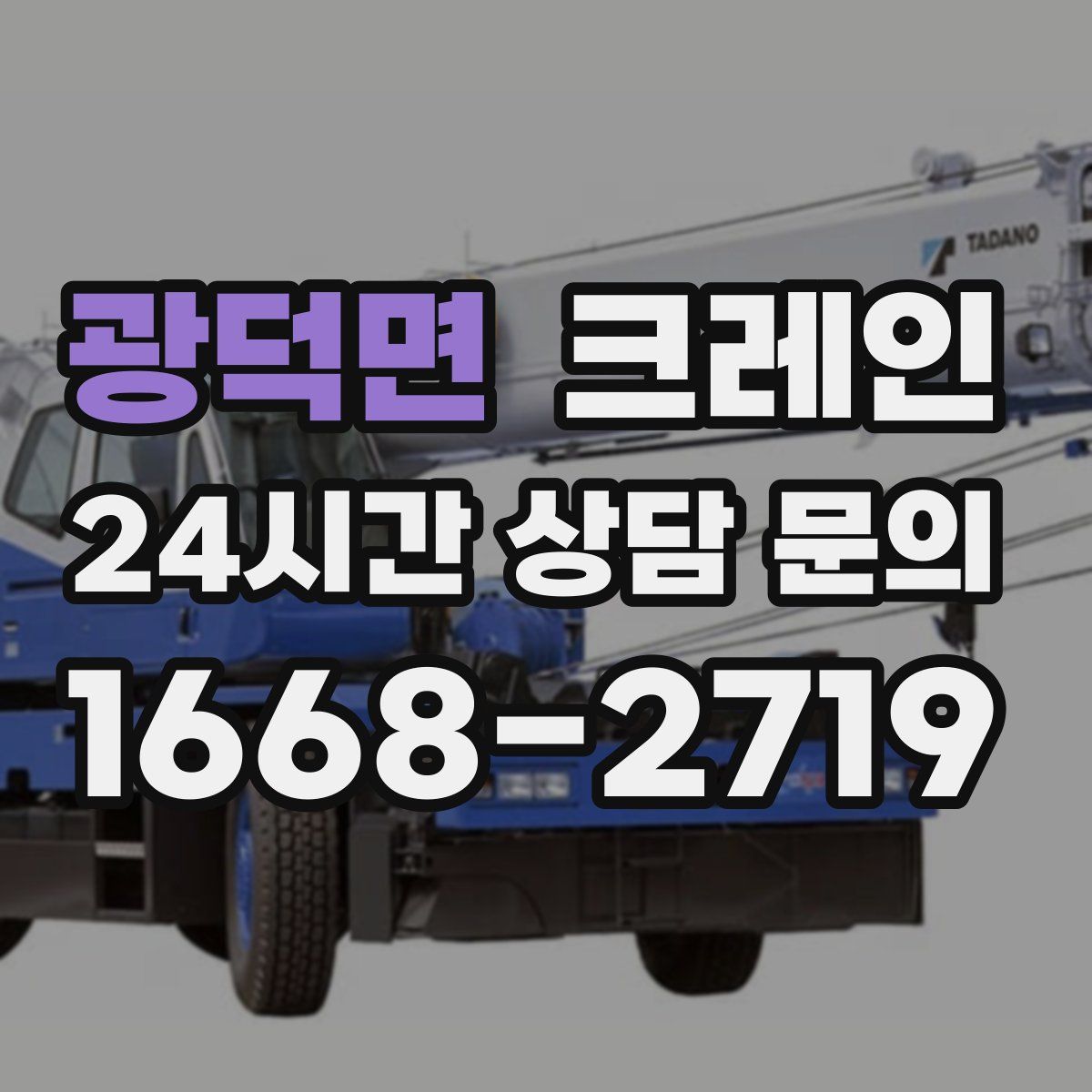 광덕면 카고 크레인