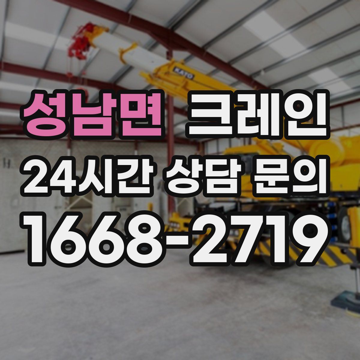 성남면 카고 크레인