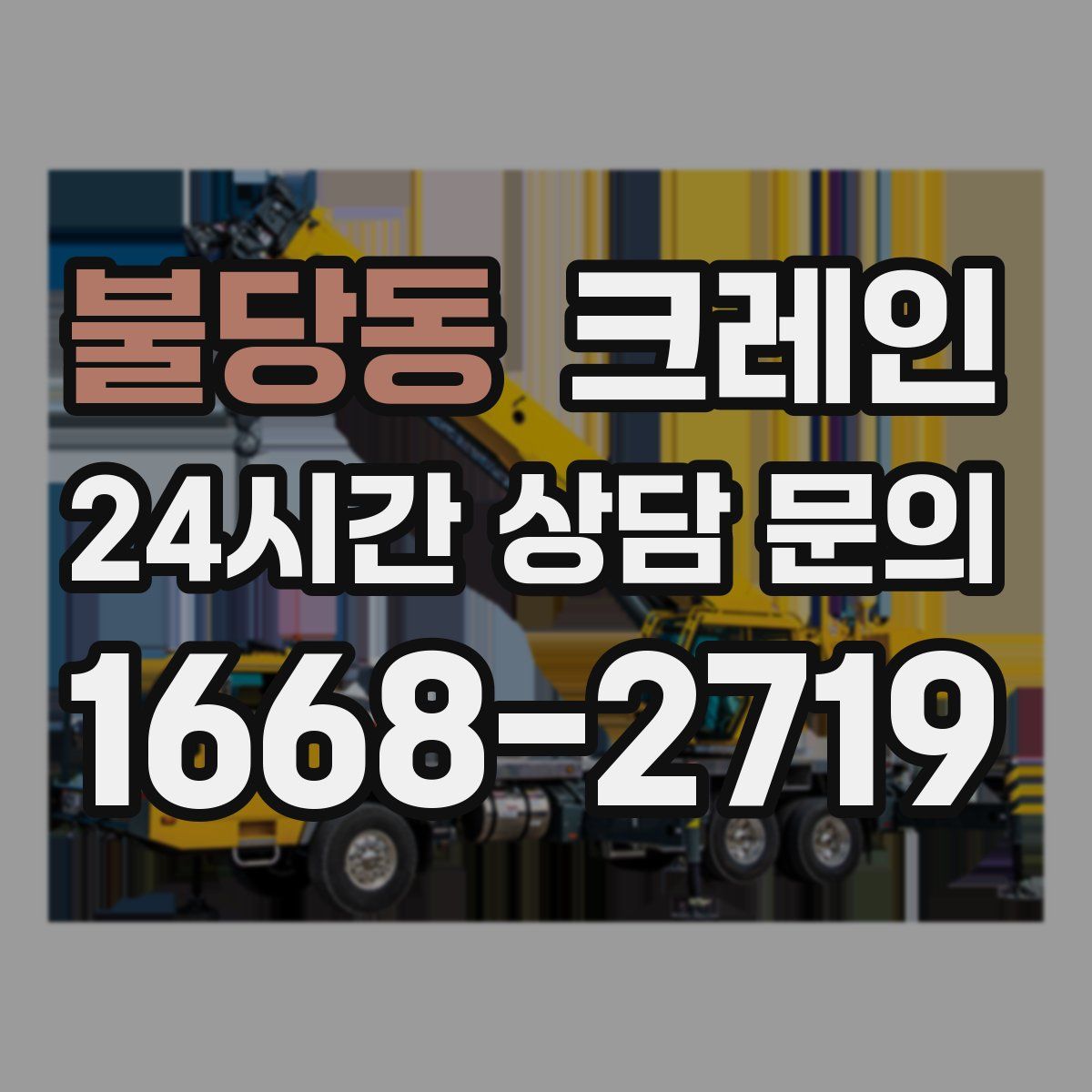 불당동 카고 크레인