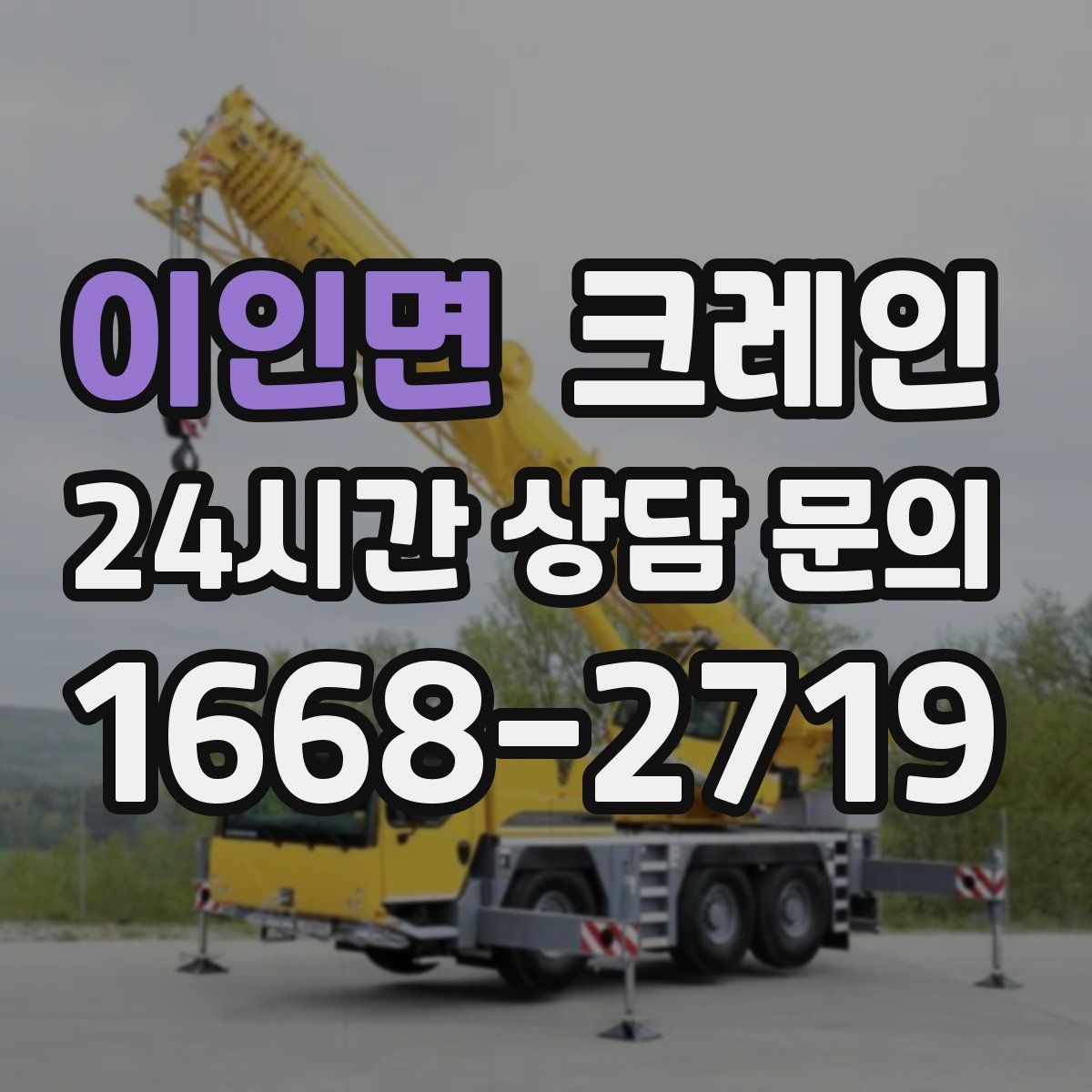 이인면 카고 크레인