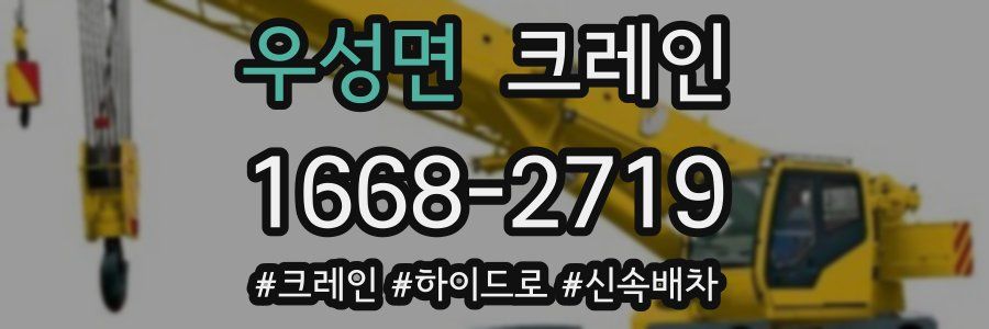 우성면 크레인 작업