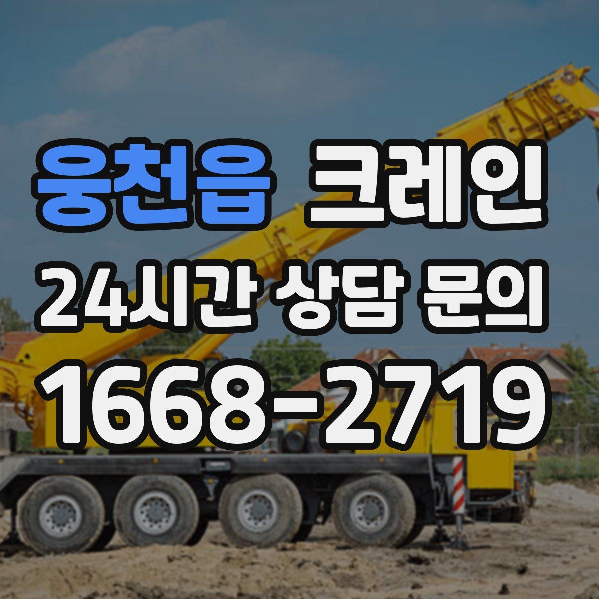 웅천읍 카고 크레인