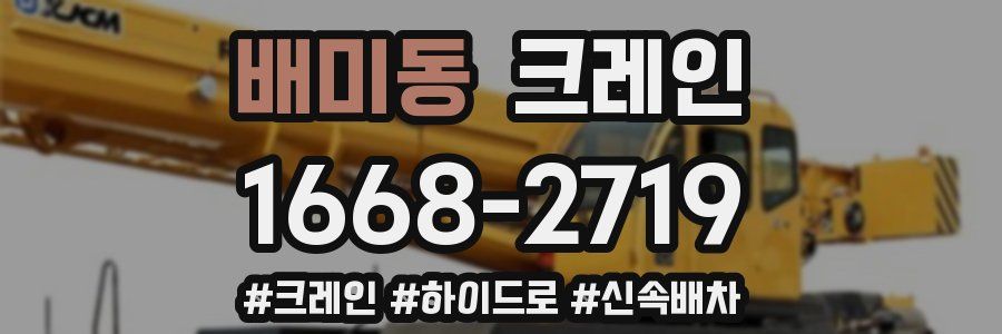 배미동 크레인 작업