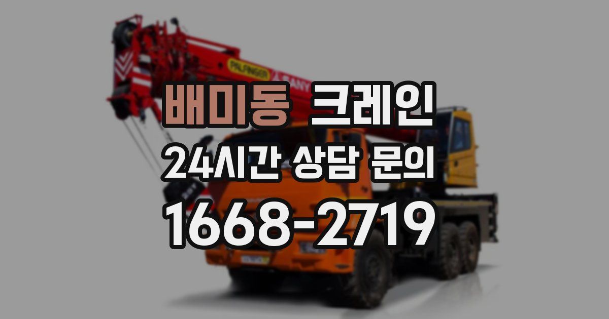 배미동 크레인