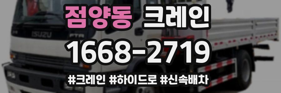 점양동 크레인 작업