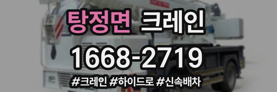 탕정면 크레인 작업