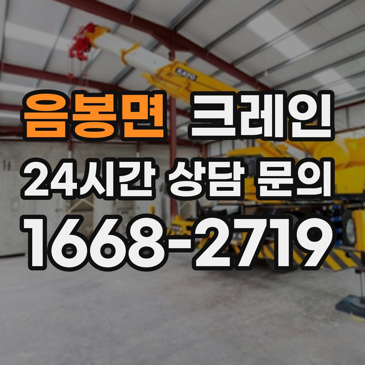 음봉면 카고 크레인