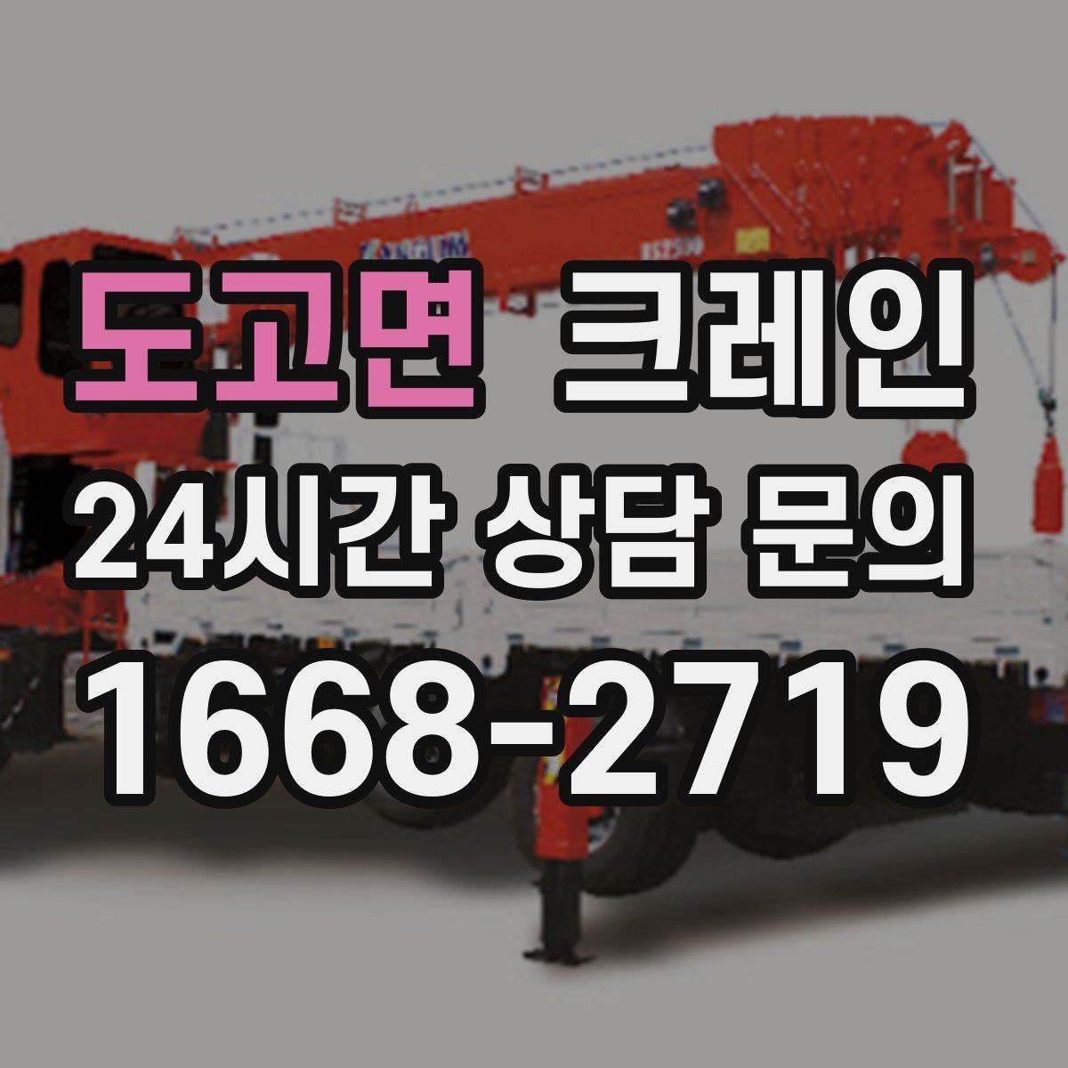 도고면 카고 크레인