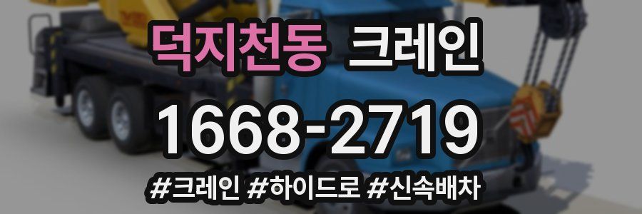 덕지천동 크레인 작업