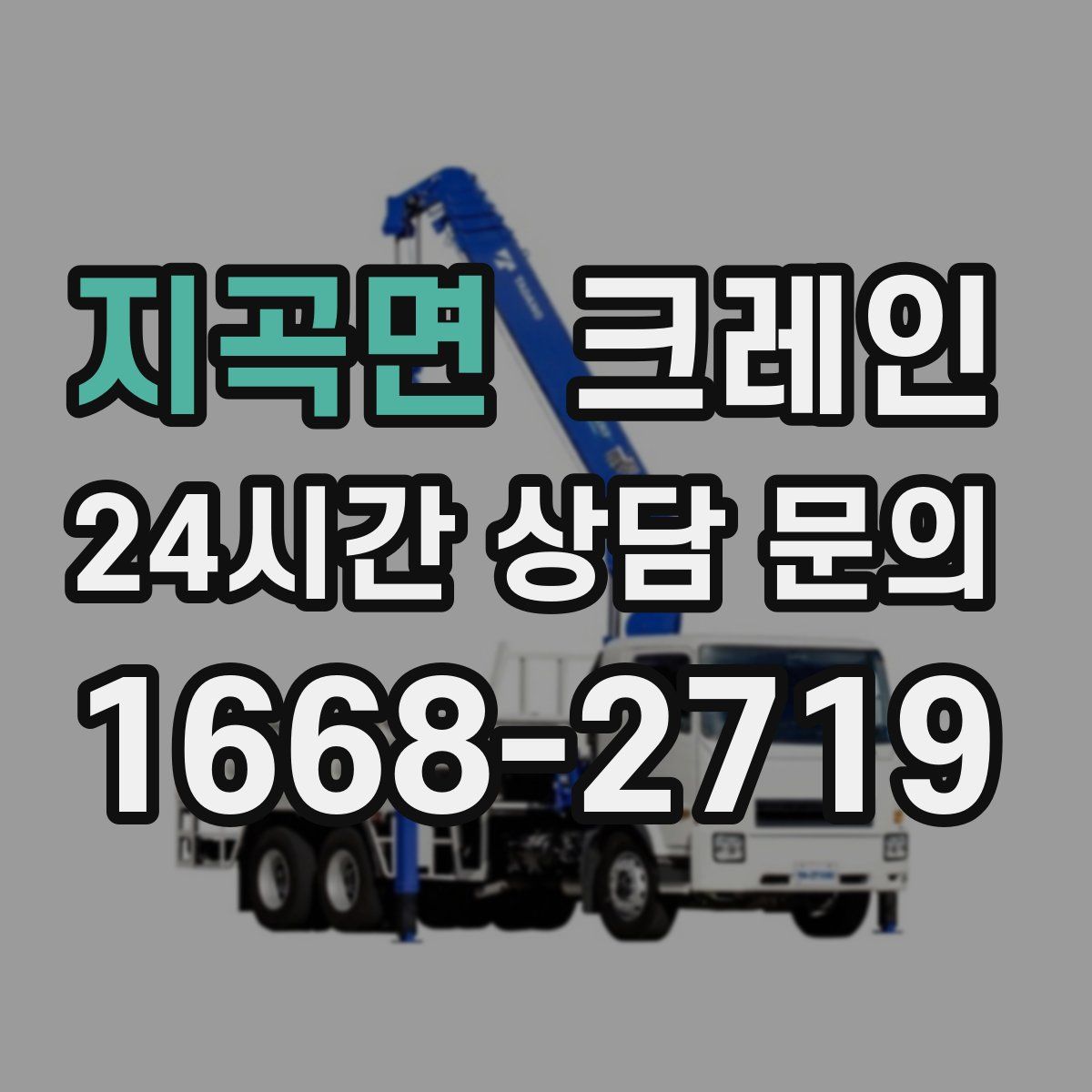 지곡면 카고 크레인