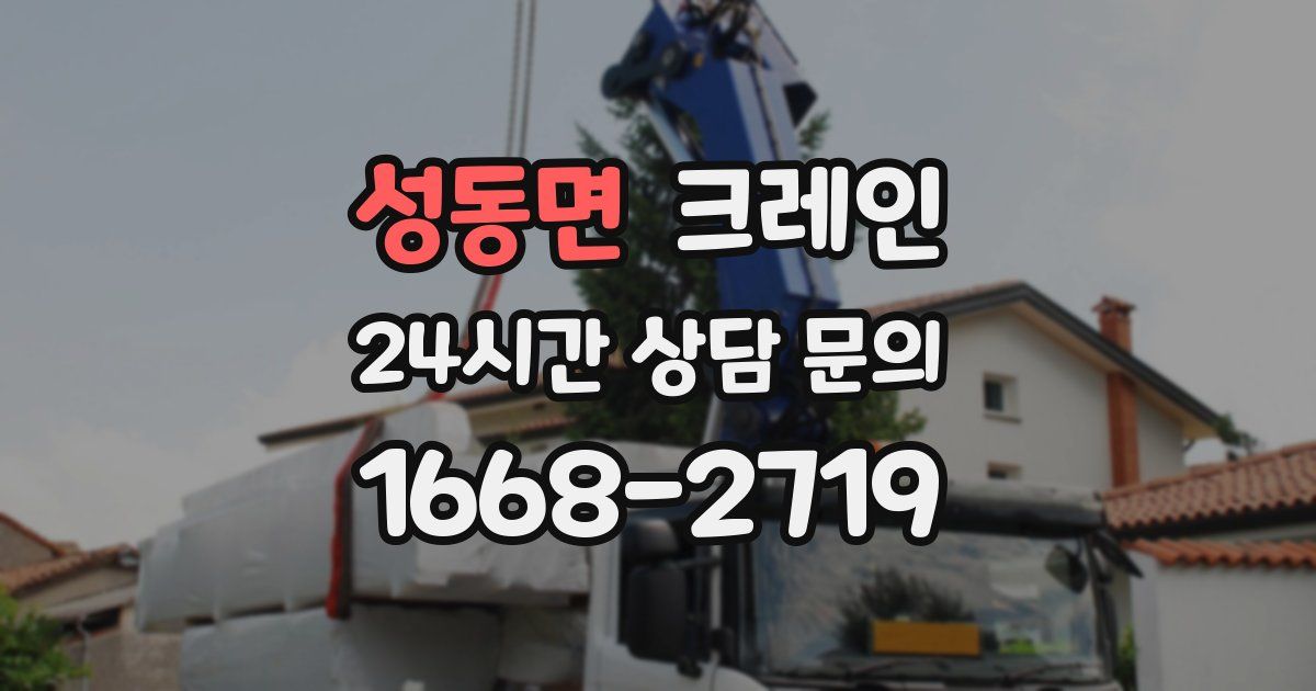 성동면 크레인