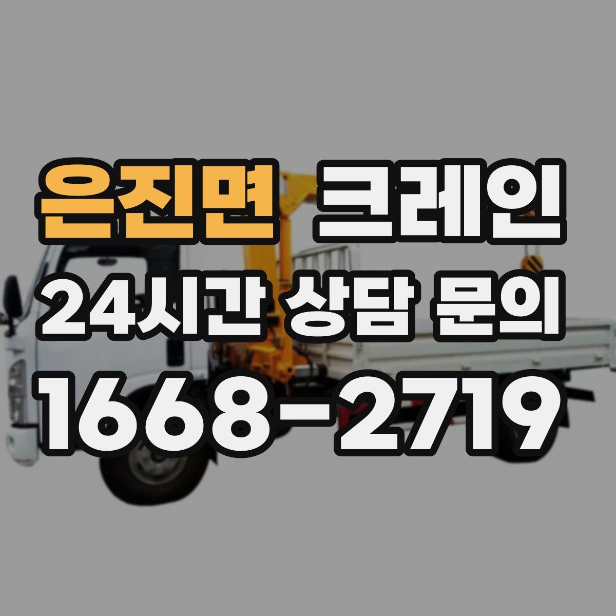 은진면 카고 크레인