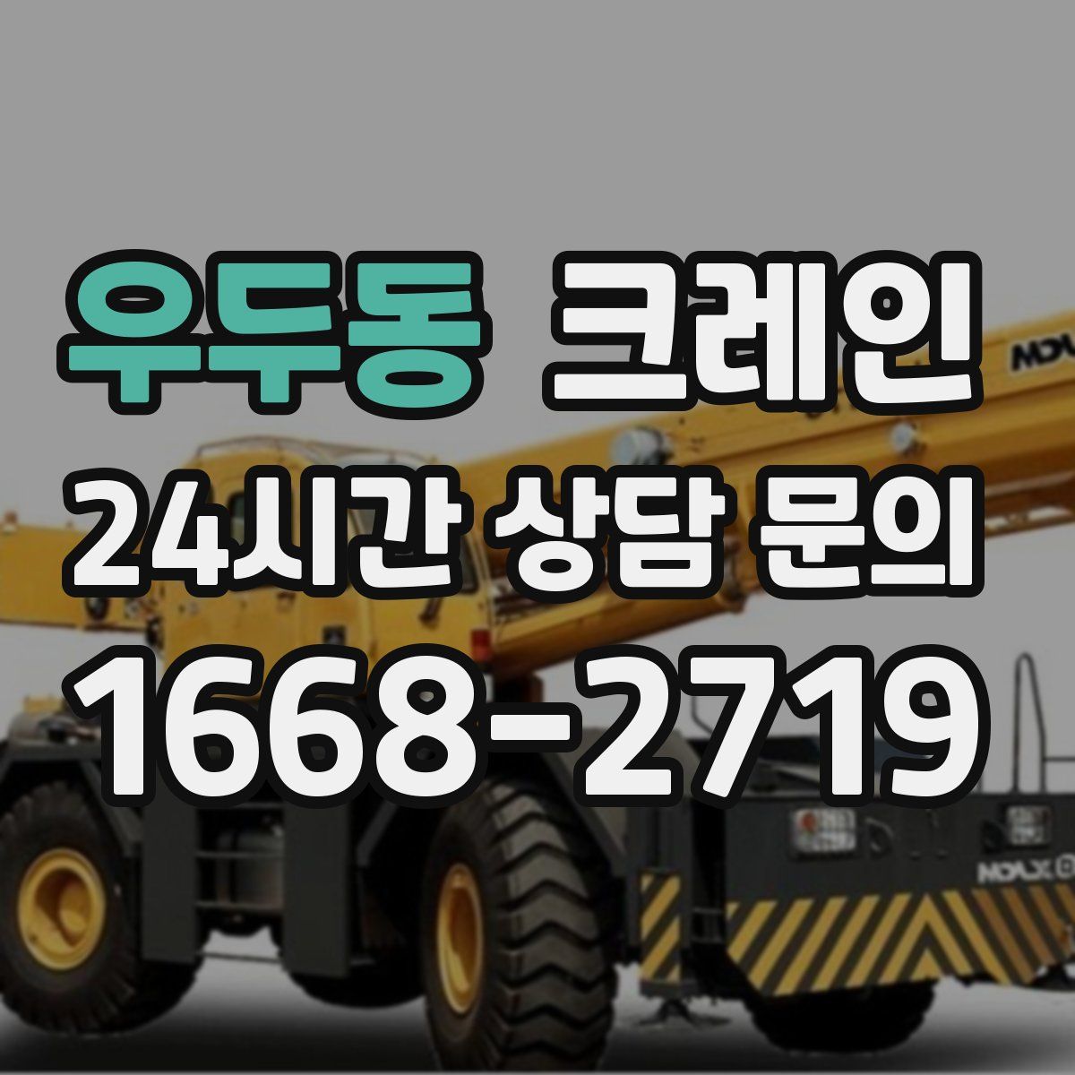 우두동 카고 크레인