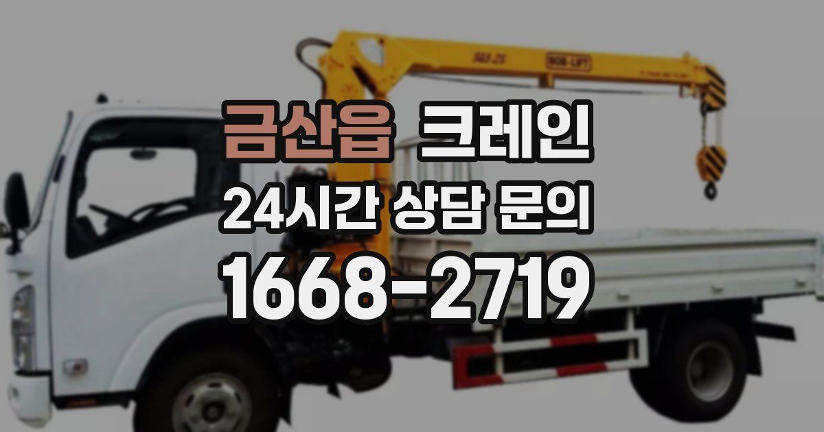 금산읍 크레인