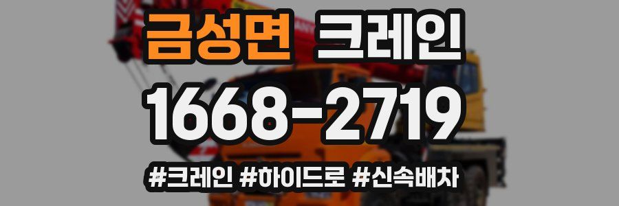 금성면 크레인 작업