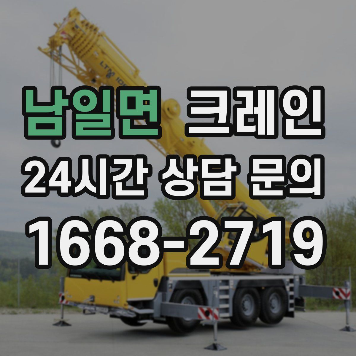 남일면 카고 크레인