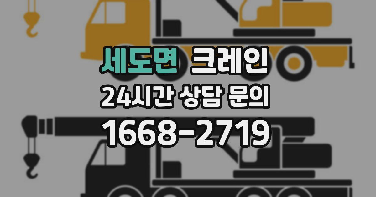 세도면 크레인